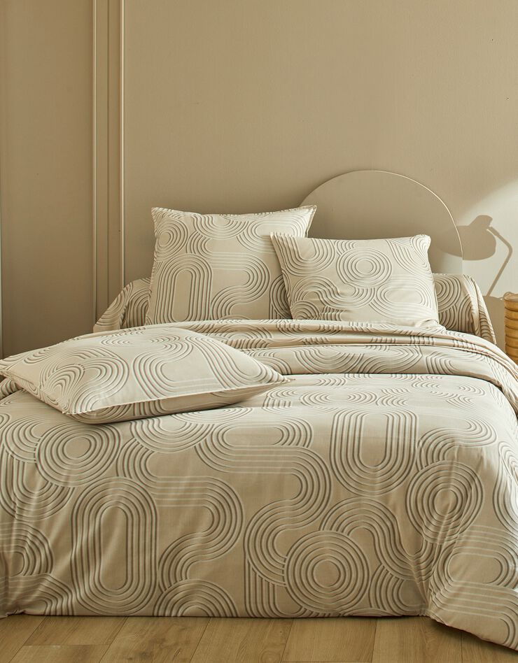 Linge de lit Vanua en coton (sable)