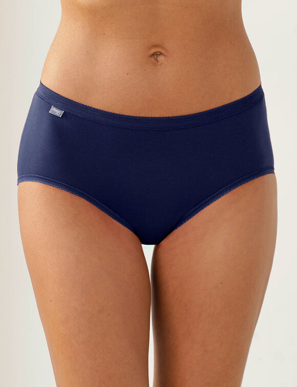 Culotte midi Basic - lot de 3 (bleu + marine + blanc)