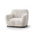 Bi-rekbare hoes in microvezel, effen faux-uni effect voor fauteuil en zitbank (beige)