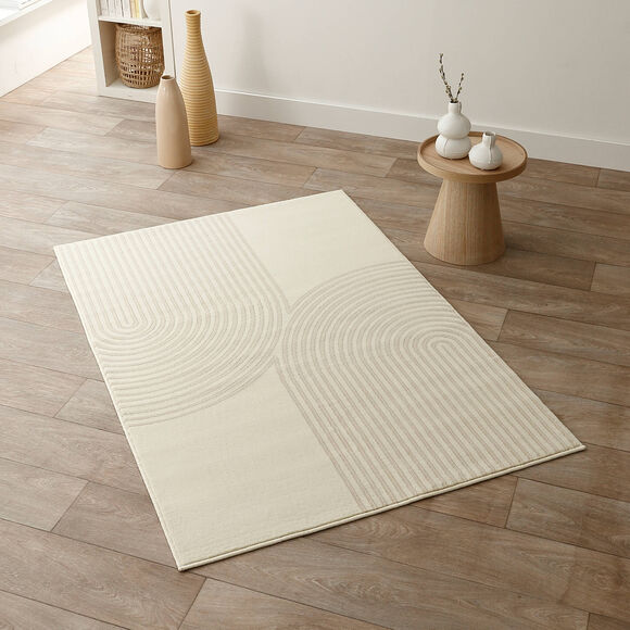 Tapijt met dubbel boogmotief (ecru)