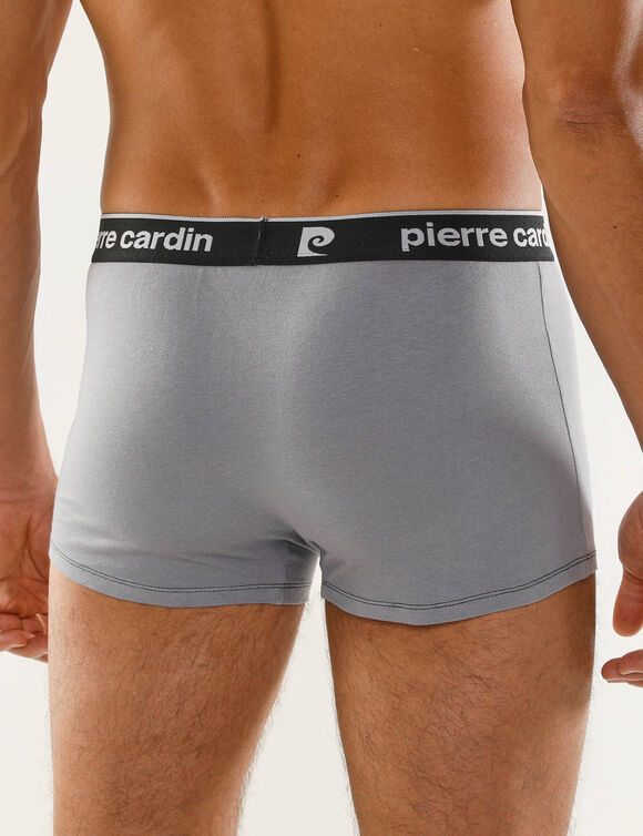 Boxer Pierre Cardin - lot de 4 (marine + noir + gris)