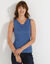 Kanten tanktop (blauw)