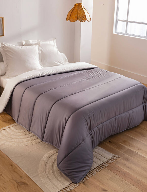 Couette microfibre imprimée Pastel 400g/m2 (rose)