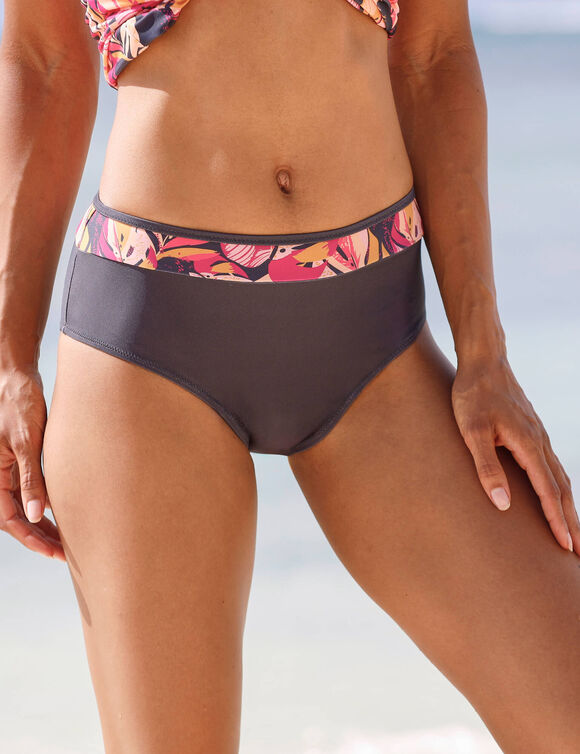 Bas de maillot de bain forme maxi Baracoa (gris / orange)