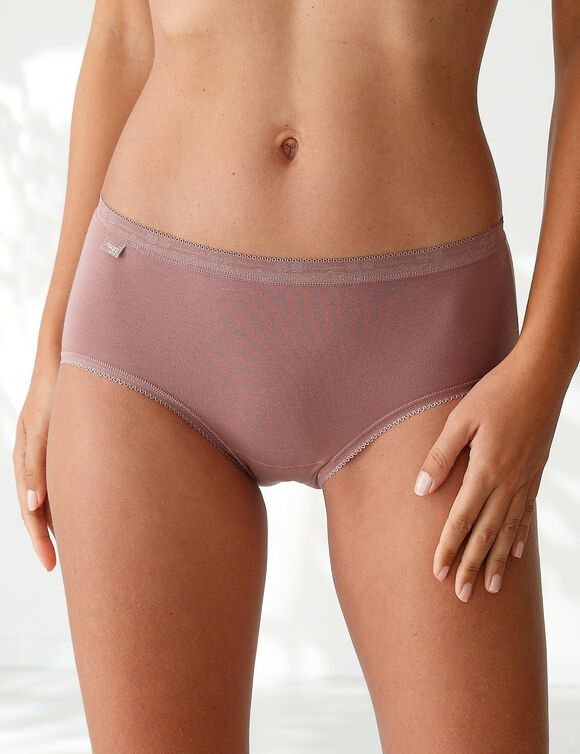 Culotte midi Basic - lot de 3 (blanc + marine + noisette)