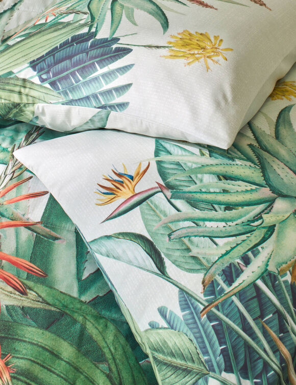 Couvre-lit matelass&eacute; Tropical (vert)