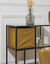Cube de rangement pliable, velours (moutarde)