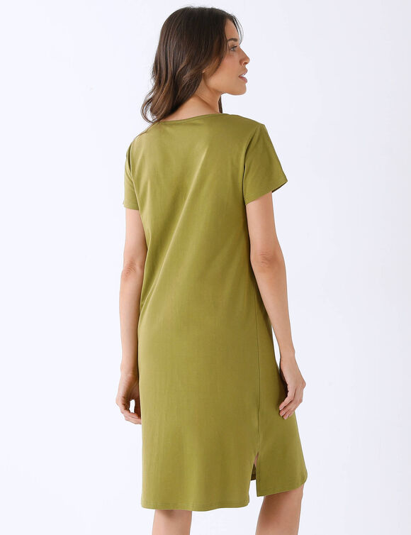 Nachthemd "caf&eacute; et douceur" (olijfgroen)