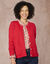 Cardigan maille fantaisie (rouge)