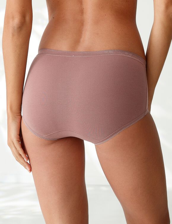 Culotte midi Basic - lot de 3 (blanc + marine + noisette)