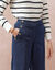 Ruime jeans met knooppandeffect (stone)