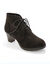 Low-boots met hak in houtstijl (zwart)