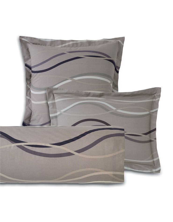 Linge de lit Serpentins en coton imprimé, taupe grisé Linge de lit Serpentins en coton imprimé, taupe grisé, hi-res image number 4
