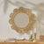 Miroir fleur en rotin (naturel)