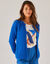 Paletotvest, harig tricot (felblauw)