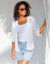 Vest in fantasietricot (wit)