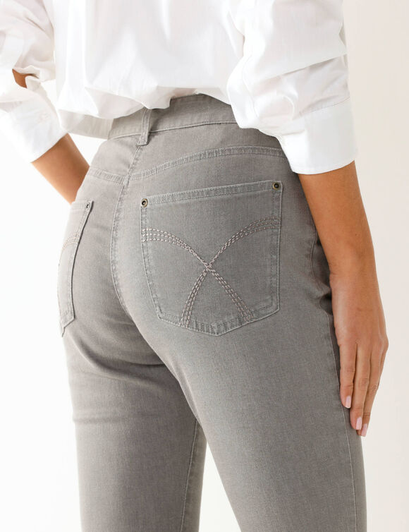 Jean sculptant, 5 poches (gris)