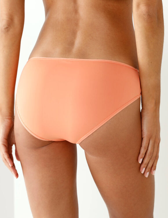 Culotte microfibre forme midi   &ndash; Lot de 2 (abricot)