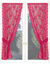 Rideau guipure - paire (framboise)