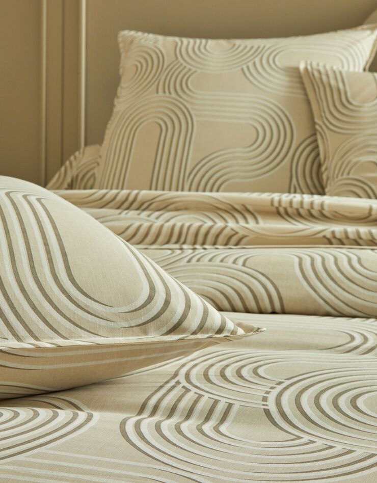 Linge de lit Vanua en coton (sable)