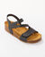 Sandales ouverture totale en cuir (marine)