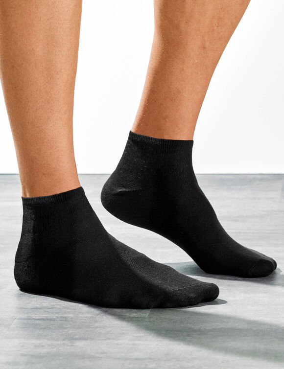 Chaussettes Quarter sport - lot de 5 paires (noir)