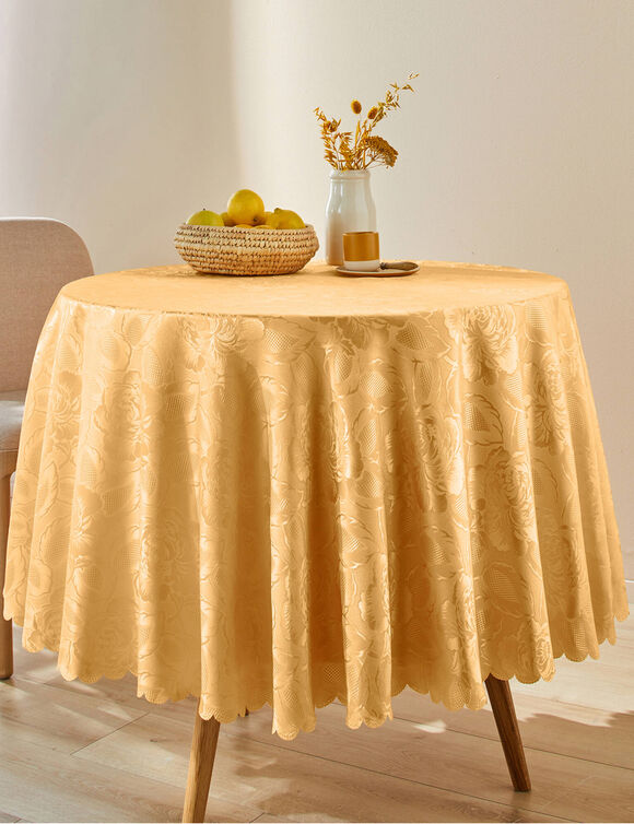Jacquard tafellaken in damast (zonnebloem)