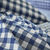 Linge de lit Lou imprim&eacute; carreaux - coton (marine)