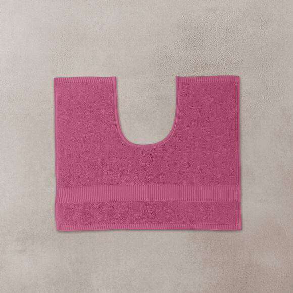 Tapis de bain &eacute;ponge liteau reli&eacute;f&eacute; confort premium (grenat)