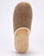 Mules silencieuses velours fourr&eacute;es laine (taupe)