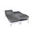 Drap-housse uni sommier articulé jersey bonnets 27 cm (anthracite)