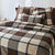 Linge de lit Scott - flanelle tiss&eacute; teint 160 g/m&sup2; (chocolat)