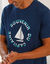Pyjama-T-shirt met korte mouwen en bootmotief (marine / aqua)