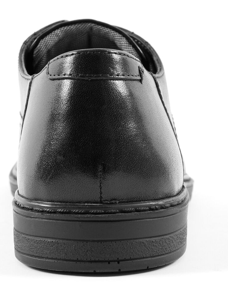 Derbies lacés croûte de cuir, noir Derbies lacés croûte de cuir, noir, hi-res image number 4