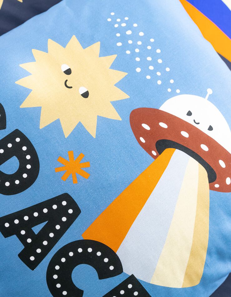 Linge de lit enfant Galaxy imprimé chat 1 personne - coton (marine)