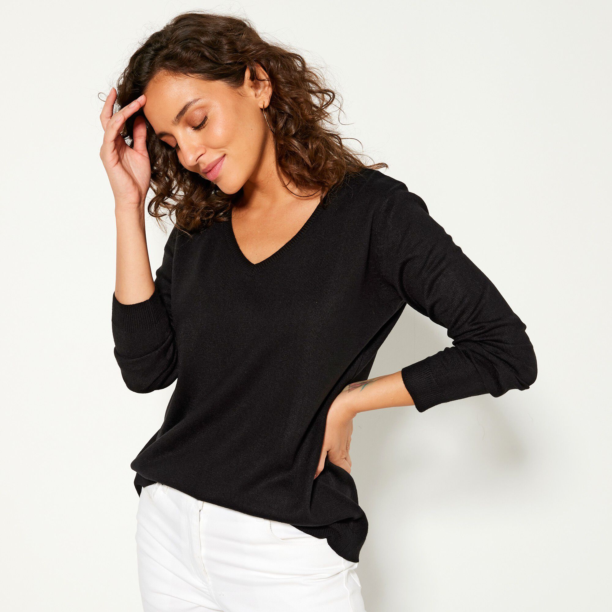 Pull blanche porte sales