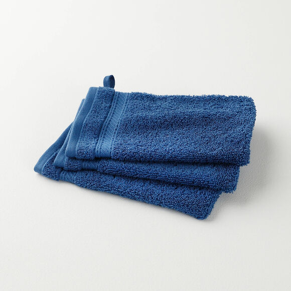 Collection serviettes de bain unies 540g/m2 confort luxe  (bleu)
