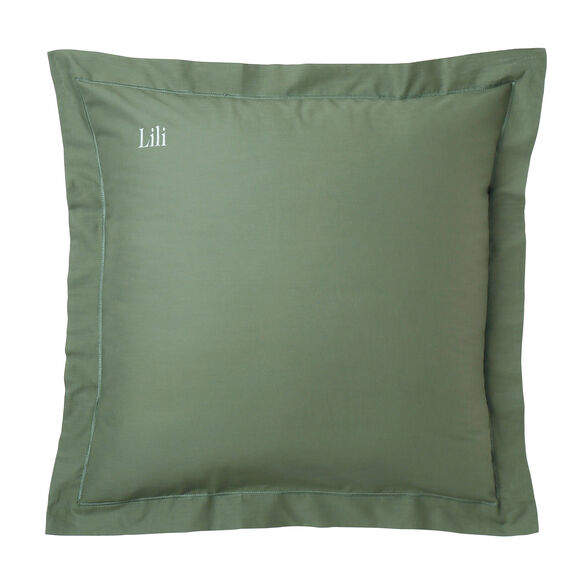 Taie d'oreiller coton, personnalisable  (eucalyptus)