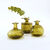 Soliflore en verre - lot de 3  (vert)
