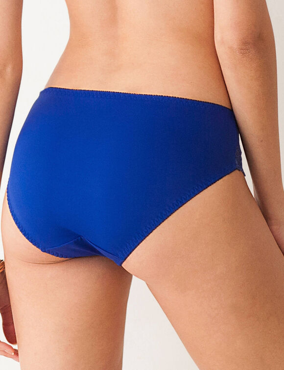 Culotte microfibre et guipure Rima - lot de 2 (bleu)