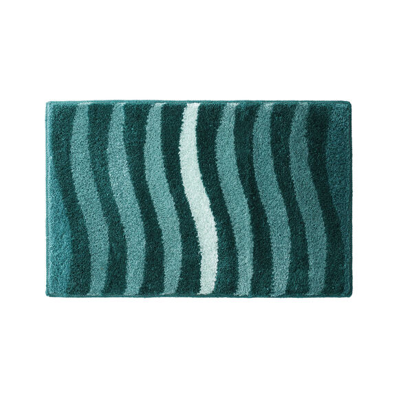 Tapis de bain zèbre très moelleux (lagon)
