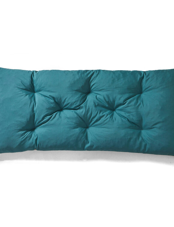 Long coussin de sol imprimé feuillage (jaune)