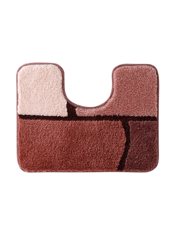 Patchwork badmatje (steenrood)