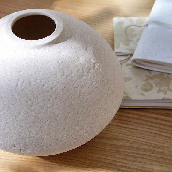 Vase céramique effet pierre (naturel)