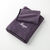 Serviettes de bain finition broderie fantaisie personnalisable - 420g/m2 (aubergine)