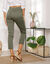 3/4-broek met elastische taille (kaki)