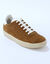 Vintage sneakers in splitleer, gekleurd (taupe)