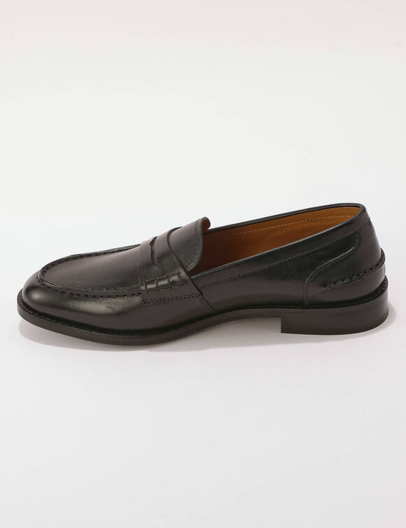 Mocassins cuir lisse (noir)