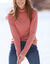 Sous-pull col roul&eacute; coton stretch uni (terracotta)