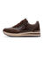 Sneakers met sleehak, rits in veters (chocolade)